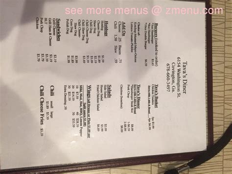 tavas diner menu